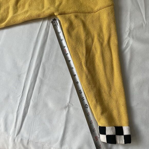 Vintage 80s Richard Sport Cardigan Sweater M Colorblock Checkered Taxi Mod Retro - Picture 10 of 10